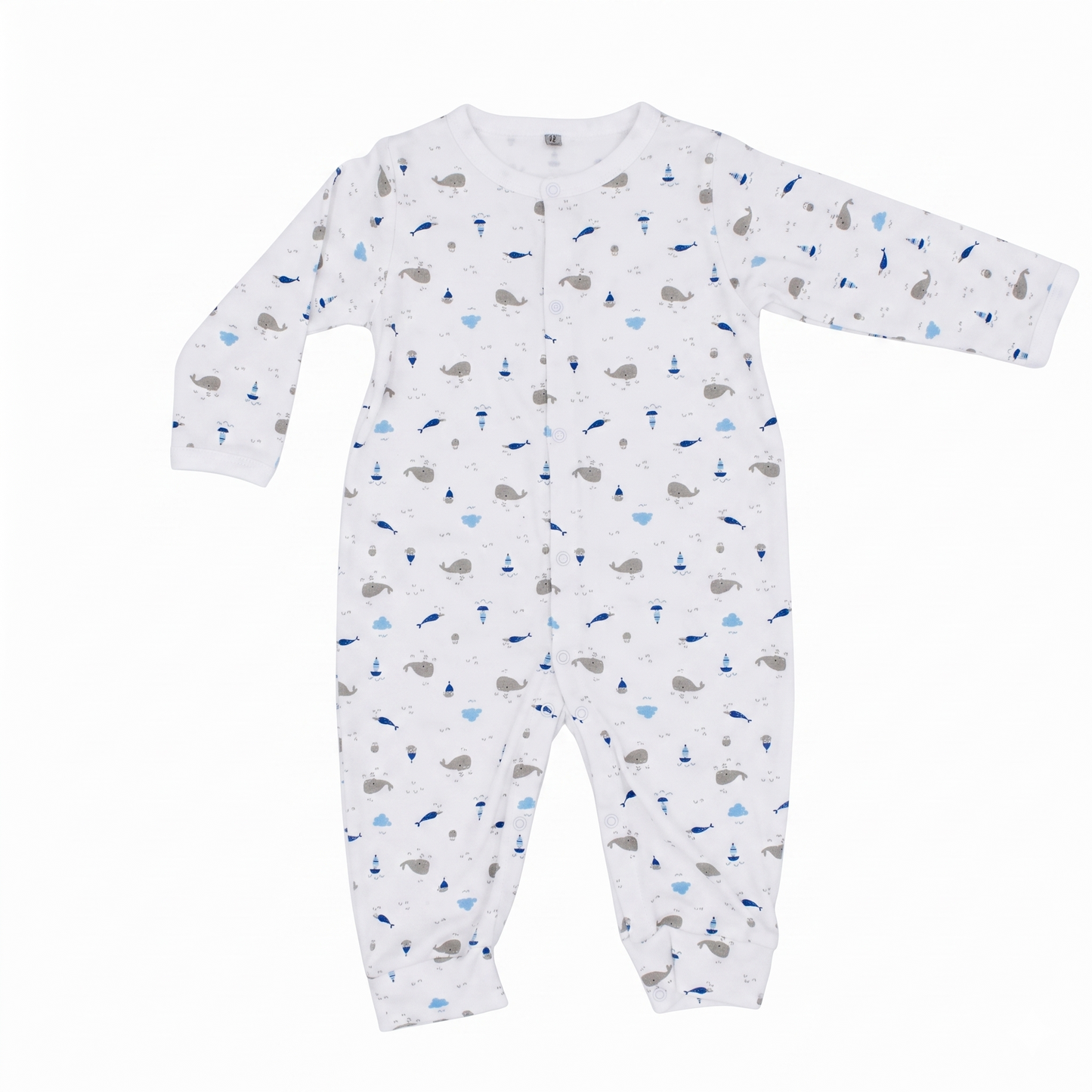 Tiny Tides Button-Up Romper