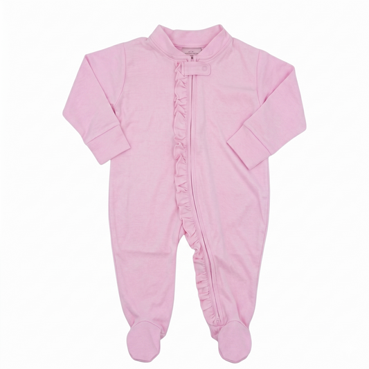 Bella Ruffled Romper with Zipper