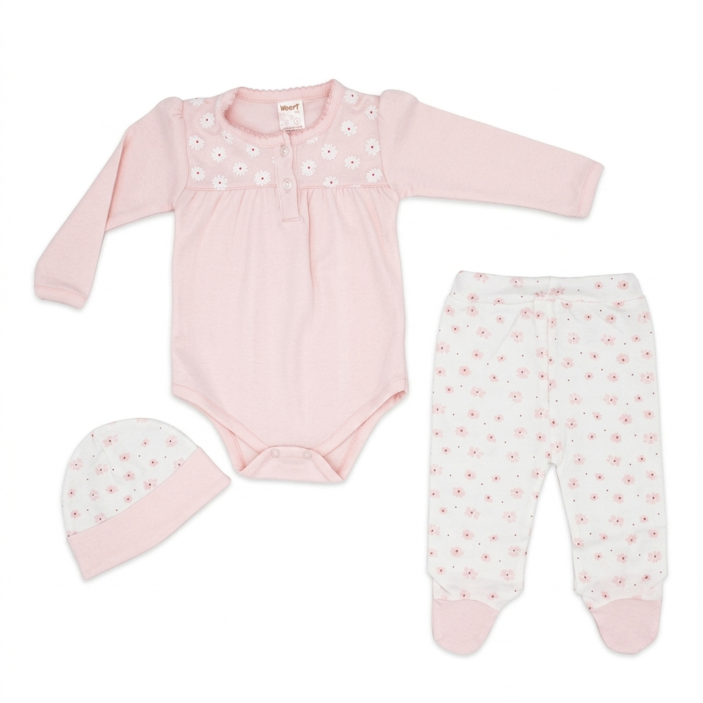 Grace Button-Up Footie Set